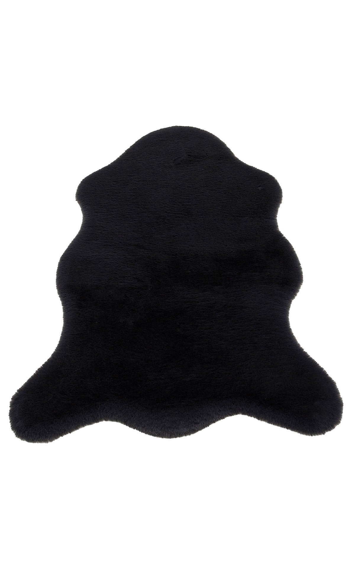 Soft Textured Long Hair Washable High Quality Anthracite Rabbit Pelt Bedroom Dressing Room