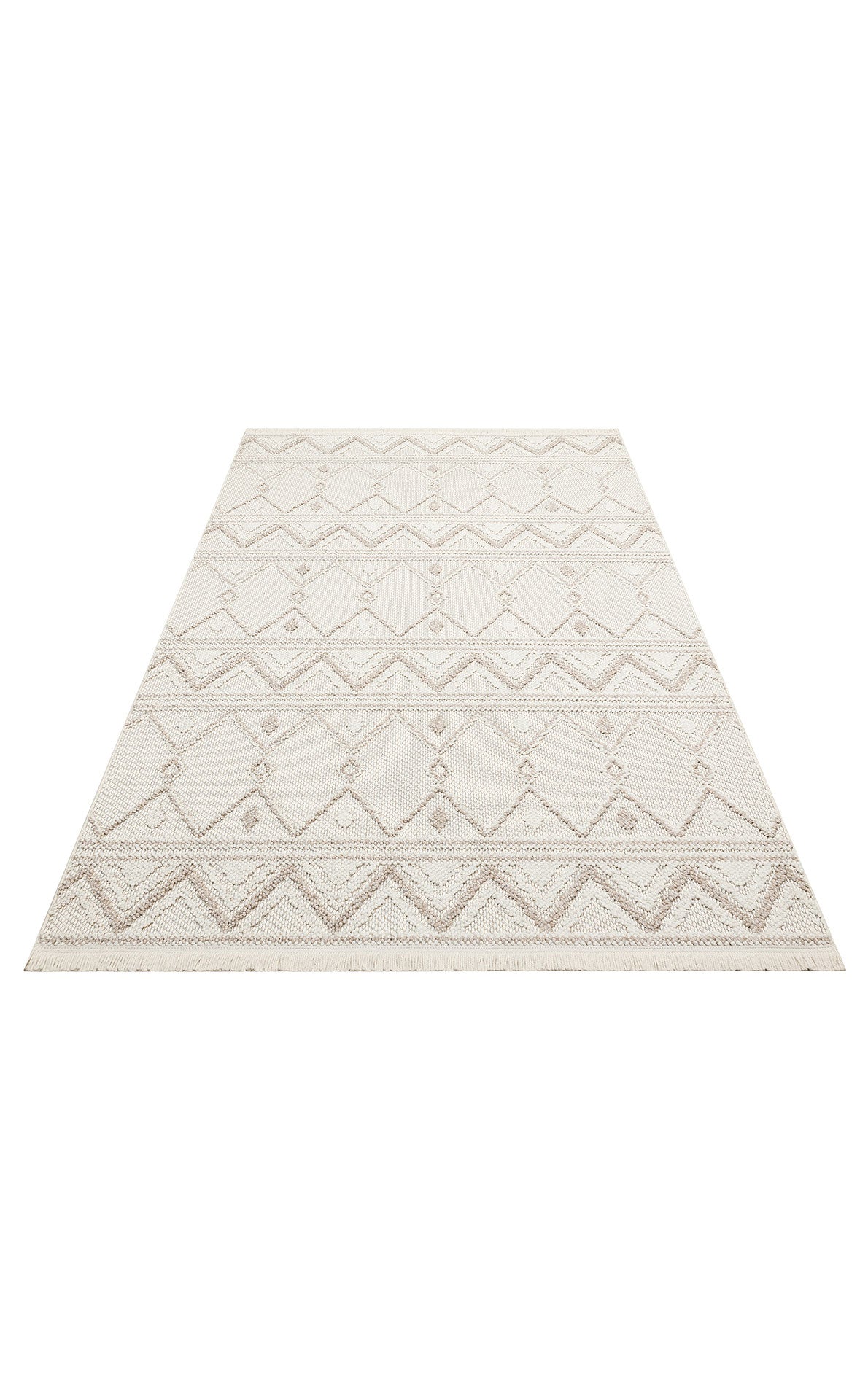 Soft Textured Knit Woven Modern White Beige Machine Made Carpet Living Room Kitchen Hallway Living Room Carpet