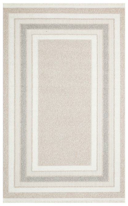 Soft Textured Knit Woven Modern Beige Gray Machine Made Carpet Living Room Kitchen Hallway Living Room Carpet