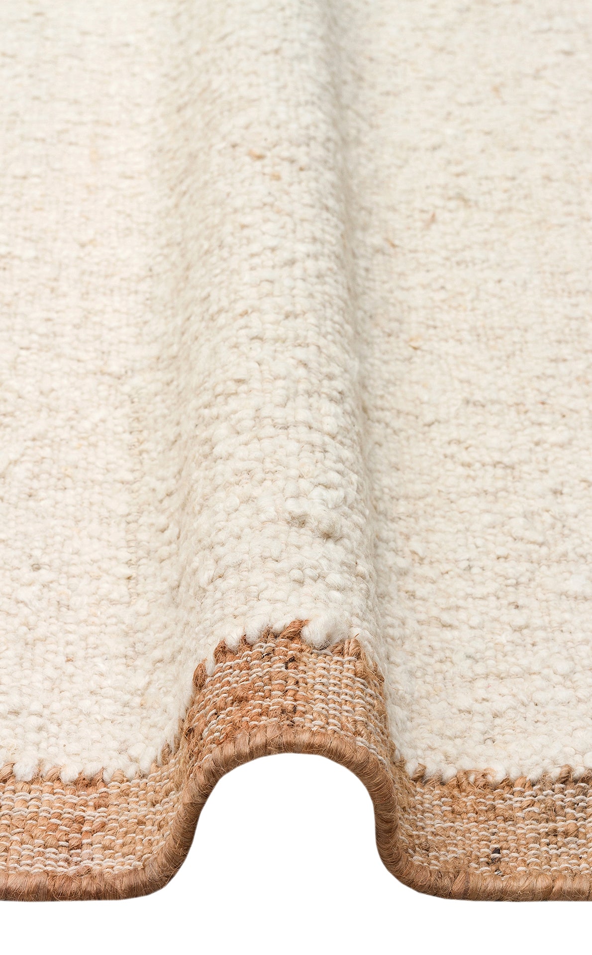 Knitted Hand-Woven Carpet Made with Wool and Jute Living Room Hallway Kitchen Living Room Bedroom Carpet