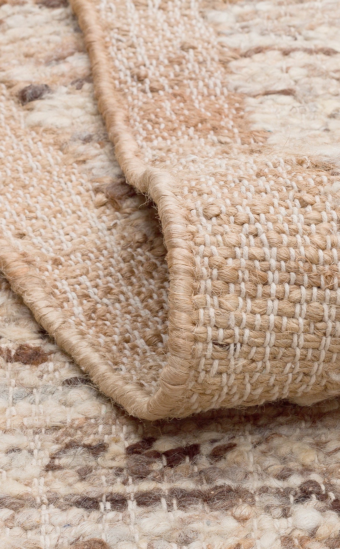 Knitted Hand-Woven Carpet Made with Wool and Jute Living Room Hallway Kitchen Living Room Bedroom Carpet