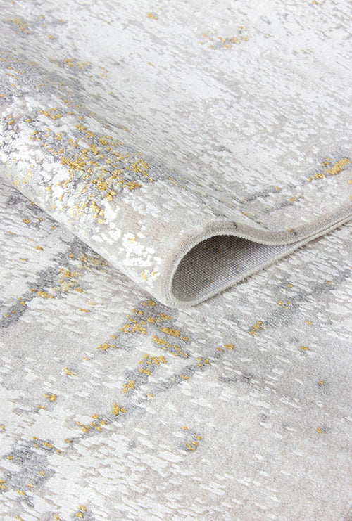 Blow Grey Abstract Pattern Soft Textured Machine-Made Rug | Living Room Lounge Hallway Runner Kitchen Modern Luxury