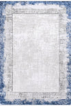 Blow Modern Patterned Soft-Textured Machine-Made Rug with Multi-Colored Frame | Living Room Lounge Hallway Runner Luxury
